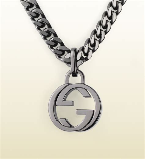 gucci interlocking g pendant|gucci interlocking g silver necklace.